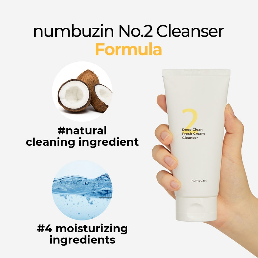 numbuzin No.2 Deep Clean Fresh Cream Cleansing Foam
